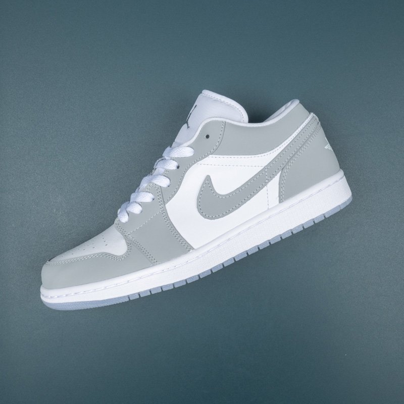 Air Jordan 1 Low White/Wolf Grey-Aluminum For Sale - WOWSNKRS